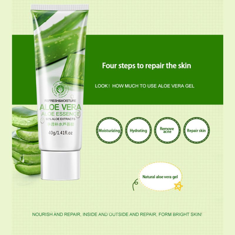 Pure Aloe Vera Gel Moisturizing Anti Acne Dispelling Scar Whitening Skin Care Ebay 0439